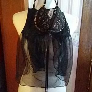 New Sexy Victoria secret chemise new black